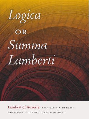 cover image of Logica, or Summa Lamberti